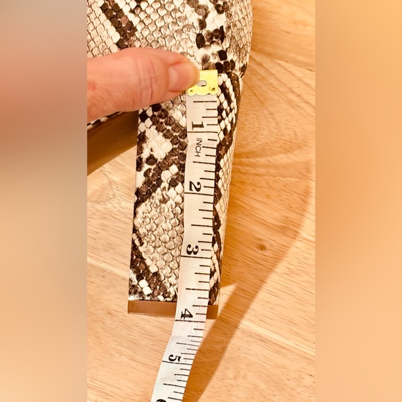 Dream Pairs STOMP AAVETE Slip On Ankle Boots Chunky Heel Side Zipper Snake print - Picture 10 of 12